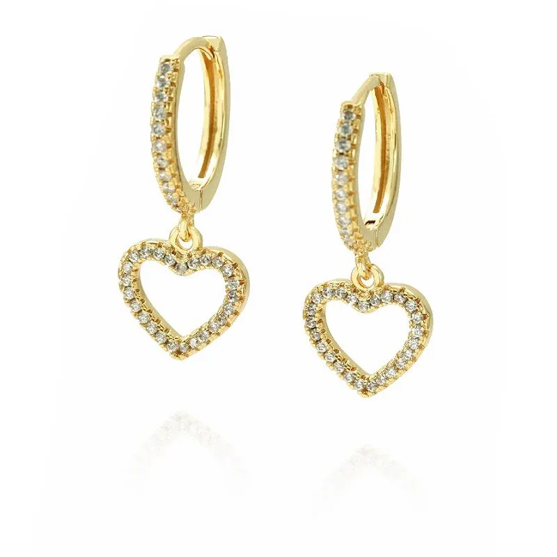 Bông Tai Trái Tim Bạc 925