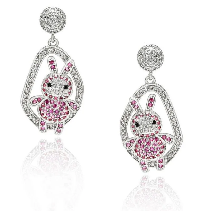 Bông tai động vật thỏ dễ thương