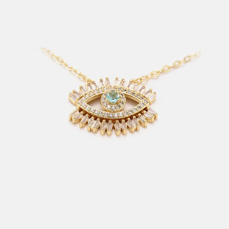 Mặt dây chuyền mắt quỷ bằng thủy tinh