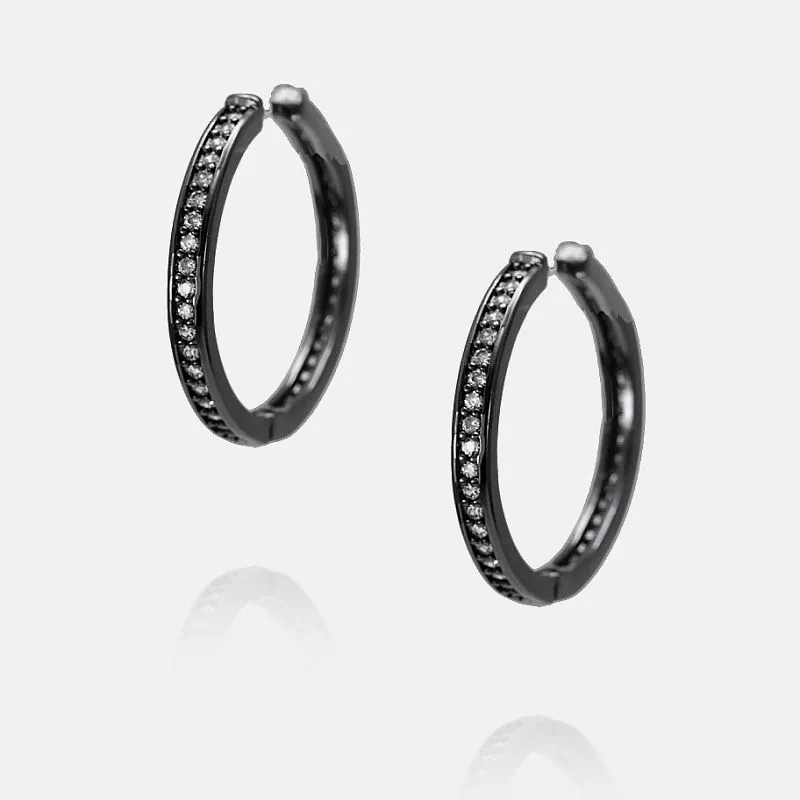 Bông tai vòng mạ Hematited