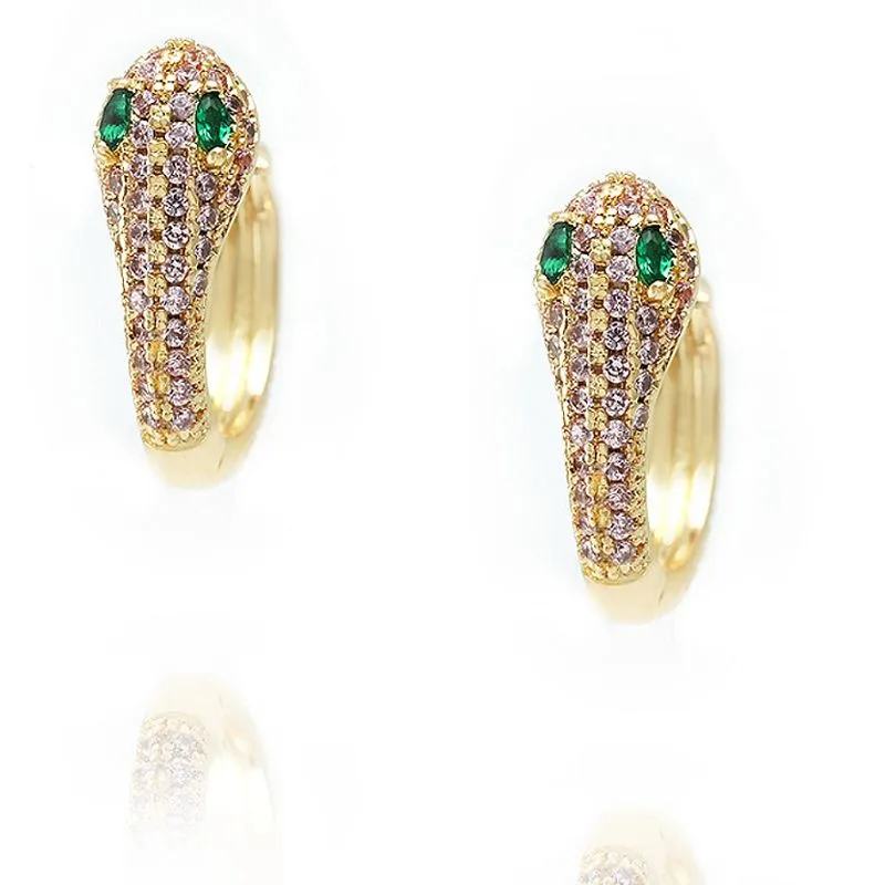 Bông tai động vật rắn Huggie