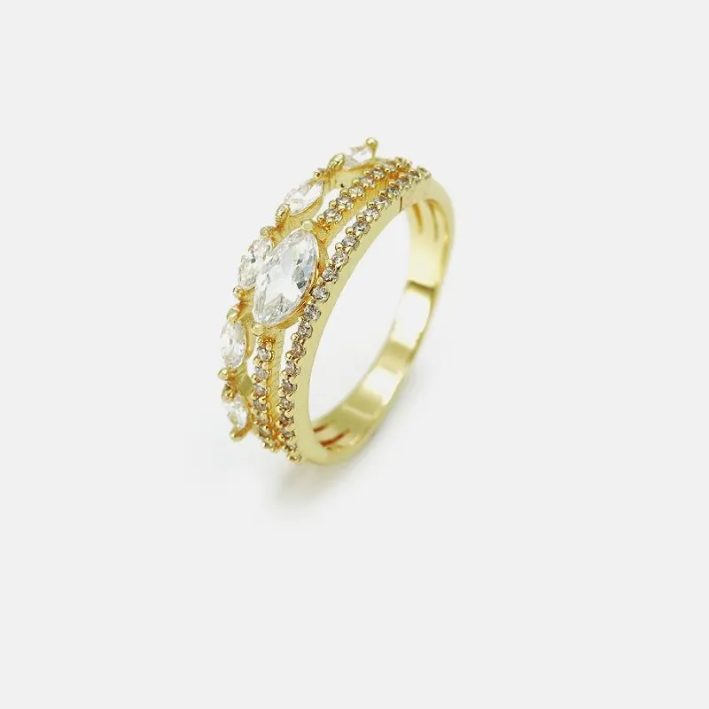 Nhẫn Marquise Cz Bạc