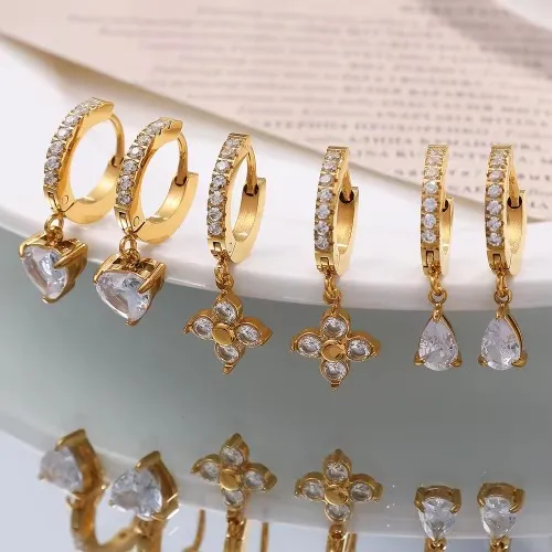 Bông Tai Mạ Vàng 18K