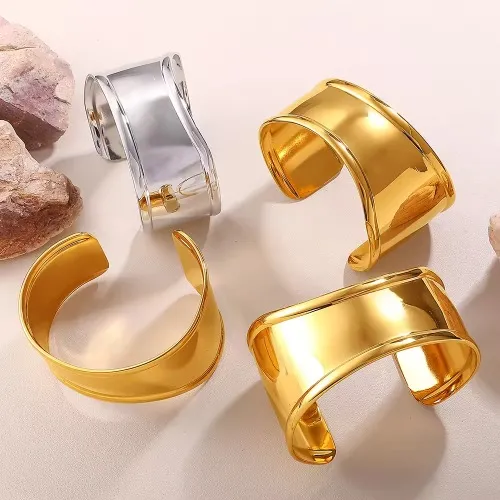 Vòng đeo tay bằng thép không gỉ theo phong cách cổ điển-